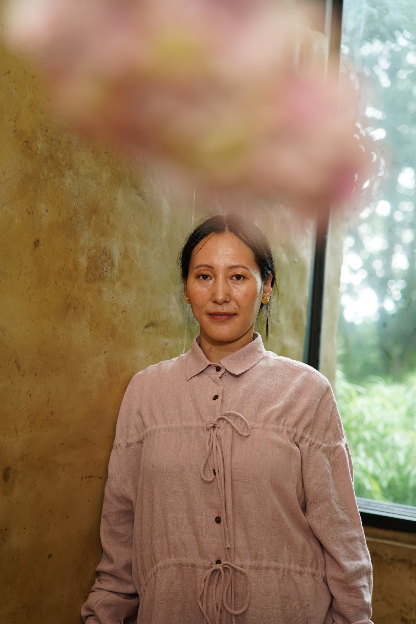 KC.02 Unisex Kala Cotton Shirt with Drawstring Ties and Oversized Fit