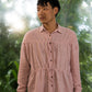 KC.02 Unisex Kala Cotton Shirt with Drawstring Ties and Oversized Fit