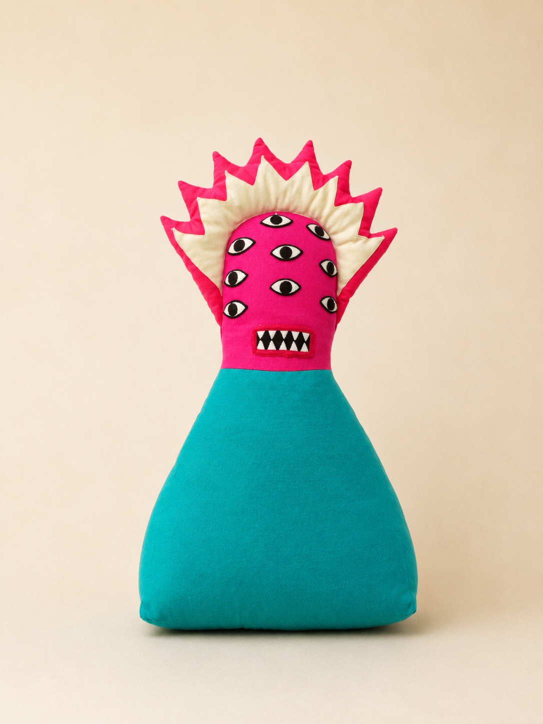 Handmade Upcycled Monster Plush | One-of-a-Kind Soft Toy | Sustainable Textile Creature | Quirky Gift | Collectible Art Doll
