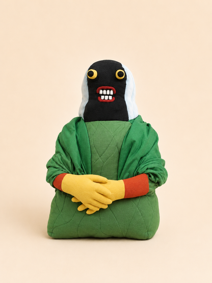 Handmade Upcycled Monster Plush | One-of-a-Kind Soft Toy | Sustainable Textile Creature | Quirky Gift | Collectible Art Doll