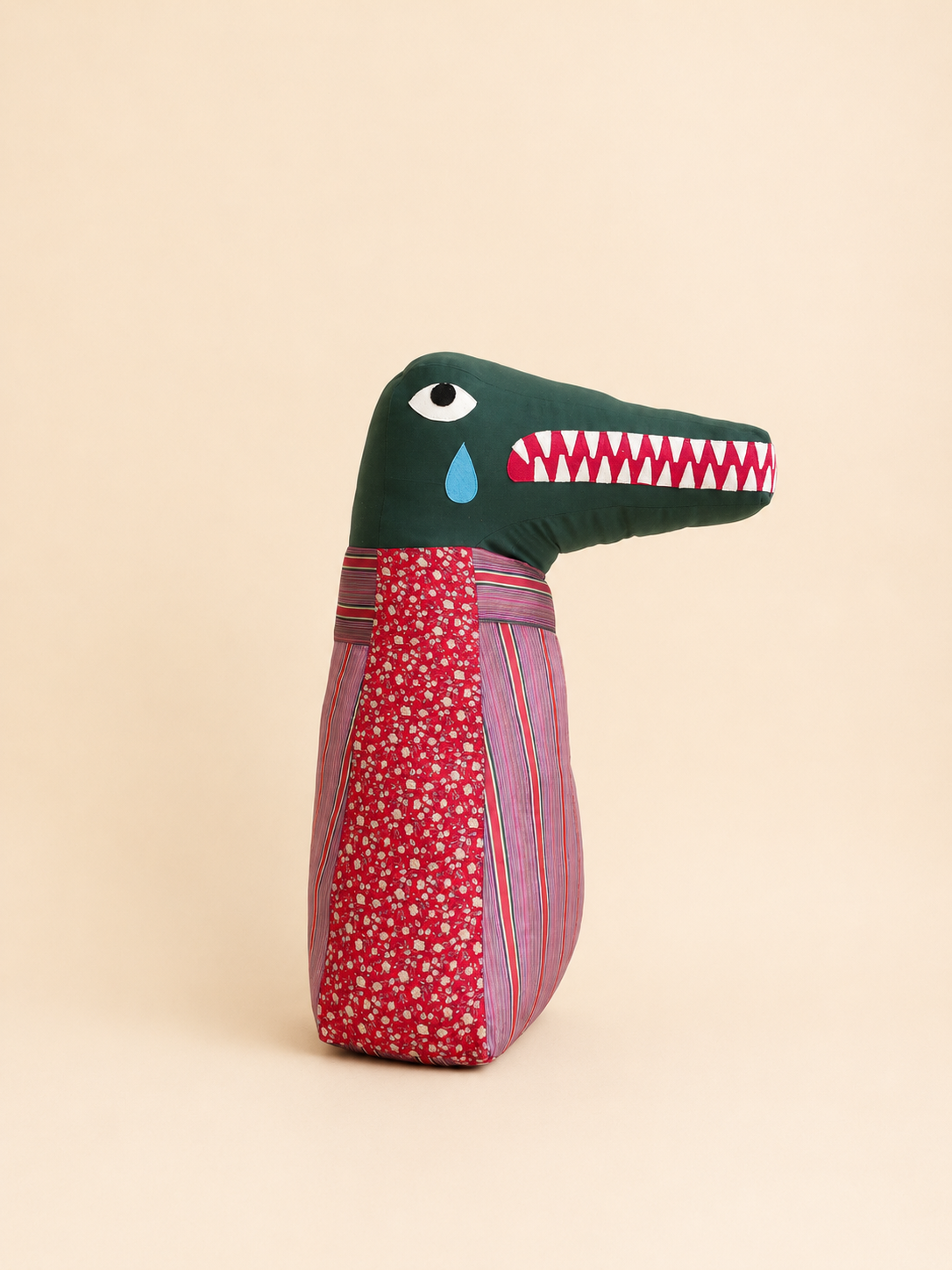 Handmade Upcycled Monster Plush | One-of-a-Kind Soft Toy | Sustainable Textile Creature | Quirky Gift | Collectible Art Doll
