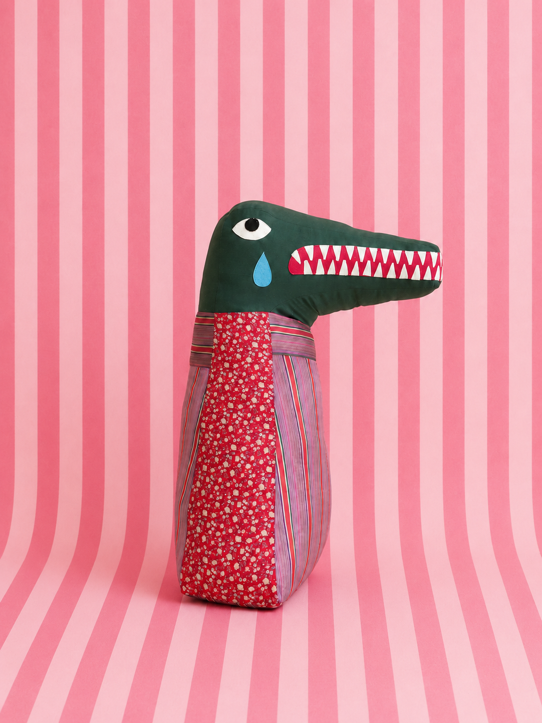 Handmade Upcycled Monster Plush | One-of-a-Kind Soft Toy | Sustainable Textile Creature | Quirky Gift | Collectible Art Doll