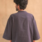 KI.03 Unisex Loose Fit Oversized Kala Cotton Shirt with Uzbek Ikat Patches