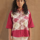 KI.08 Unisex Short-Sleeved Kala Cotton Shirt with Coconut Buttons and Ikat Patches