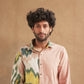 KI.02 Full Sleeve Button-Up Kala Cotton Handloom Shirt with Ikat Accents