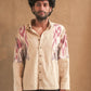 KI.06 Unisex Full Sleeve Kala Cotton Lounge Shirt with Uzbek Ikat Patches