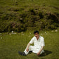 L.01 Unisex Resort Shirt in White with Boxy Fit and Front Pockets