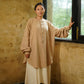 KC.10 Oversized Breezy Kala Cotton Shirt with Generous Sleeves and Scooped Hem