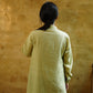 KC.04 Organic Kala Cotton Kurta Top with Hand-Embroidered Stand-Up Collar