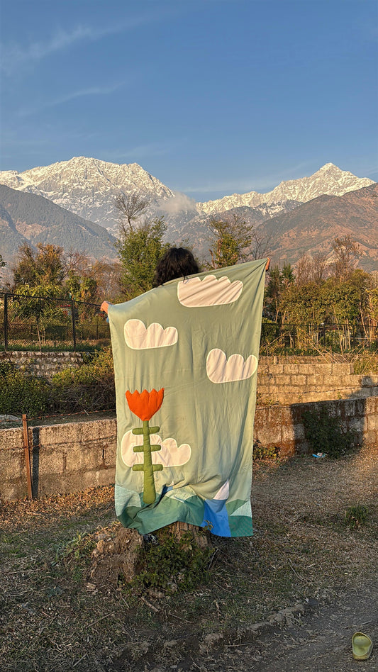 One of a Kind Upcycled Textile Tapestry | Handmade Wall Hanging | Sustainable Textile Art | Modern Home Decor